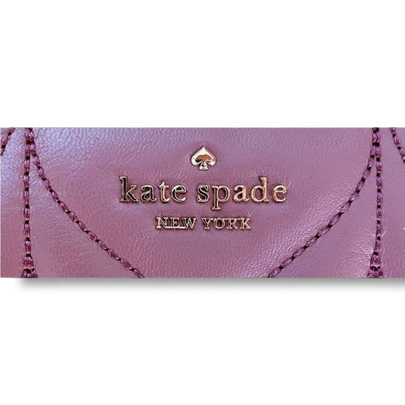 Kate Spade Briar Lane Plumberry Quilted Convertible Shoulder Bag & Wallet & COA - Picture 10 of 11